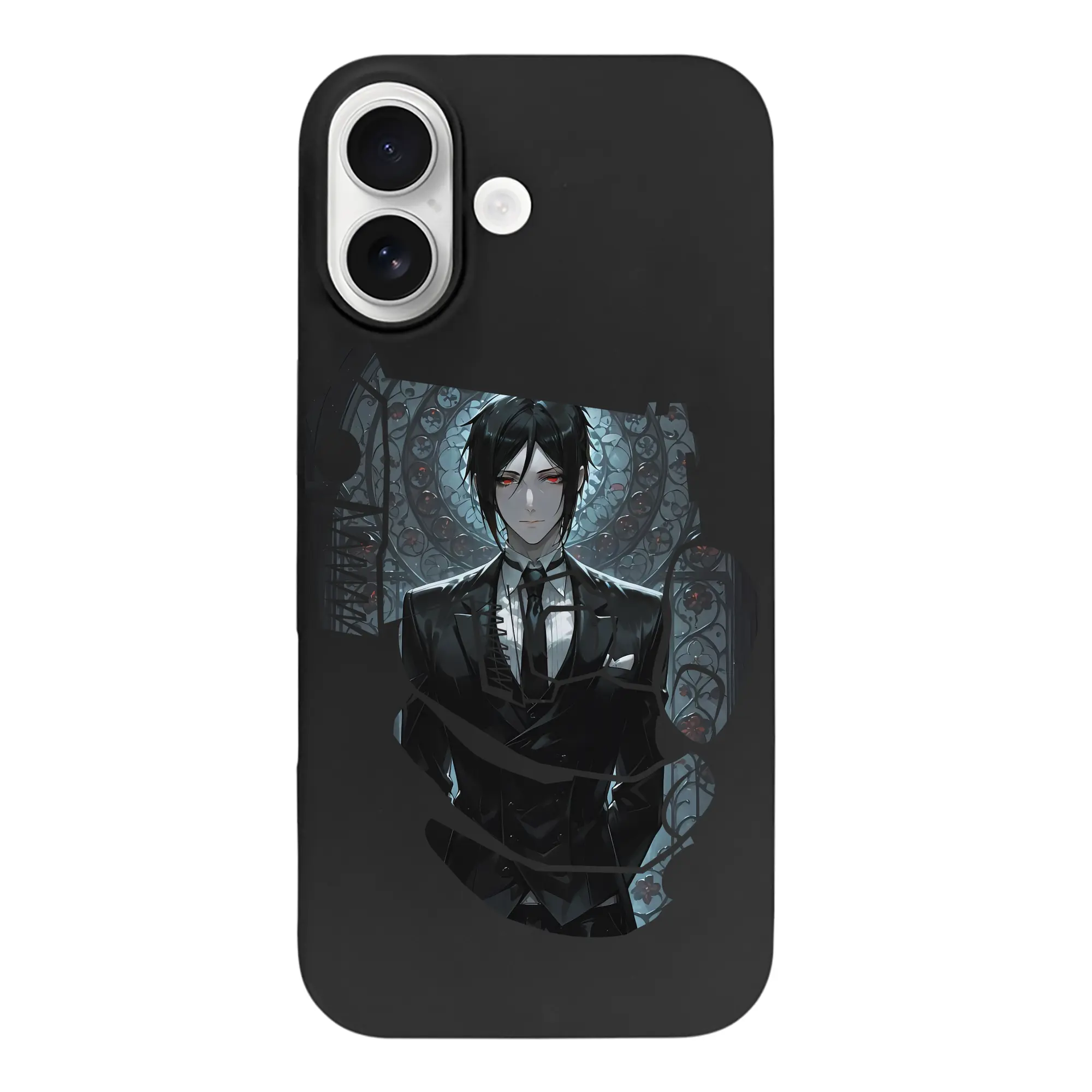 黒執事 グッズ,セバスチャン・ミカエリス - iPhone 17 シリーズ シリコンケース 薄型 耐衝撃 指紋防止 ソフトタッチカバー 精密フィット 傷防止 保護ケース iPhone 17/17 Air/17 Pro/17 Pro Max 対応